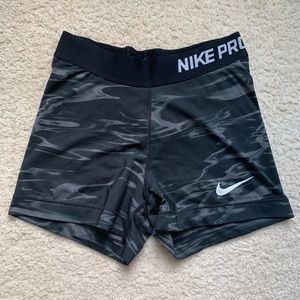 Grey and black Nike pro spandex